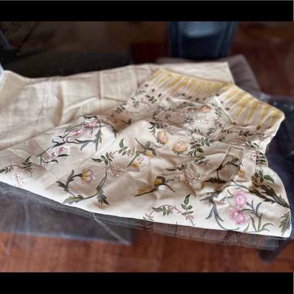 Żü Designer Botanics Runway Embroidered Midi Dress Embroidered Crystal Dress - Picture 6 of 10